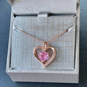 Zales Heart necklace and extra chain